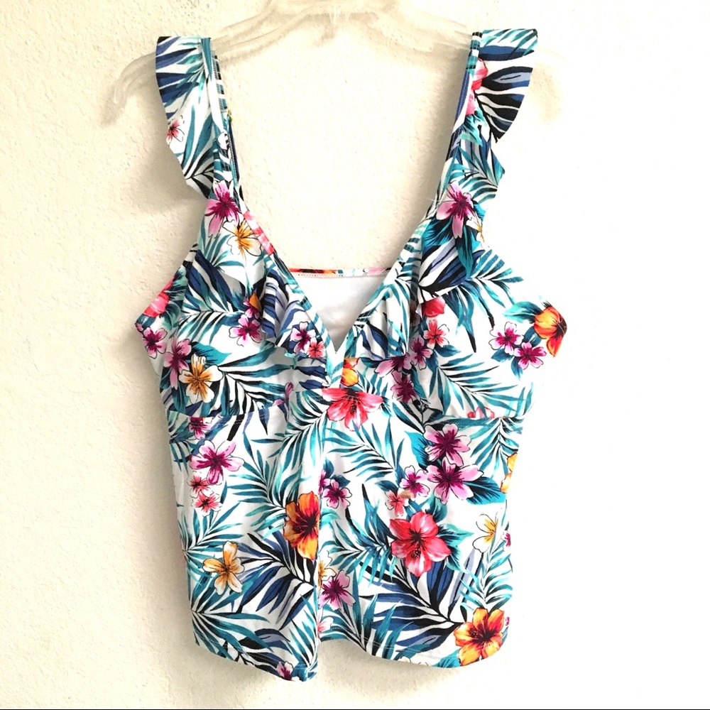NWT Time & Tru tankini bathing suit top XL